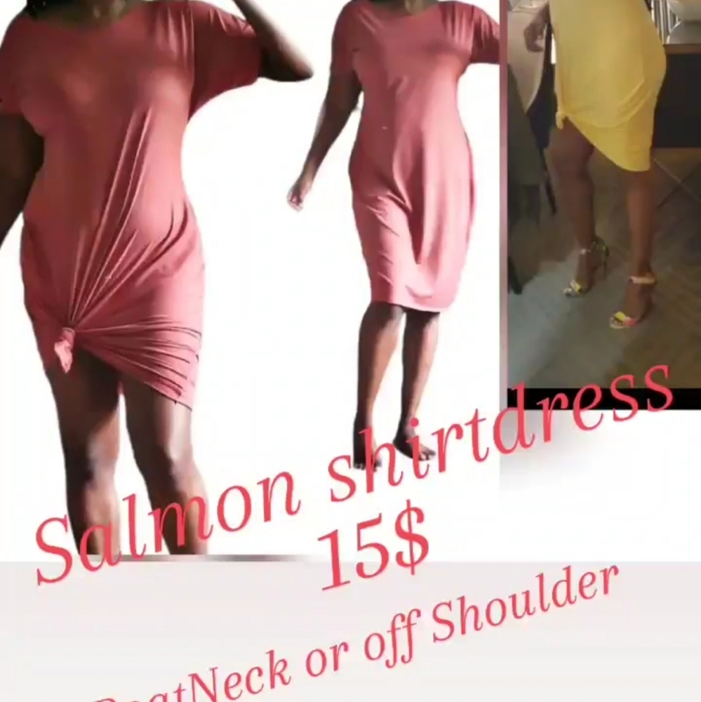 Salmon ShirtDress